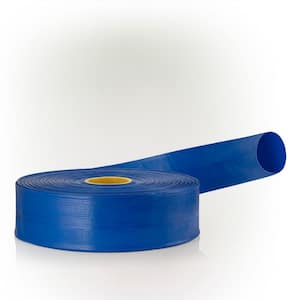 3 in. Diameter x 300 ft. Heavy Duty PVC Lay Flat Water Discharge and Backwash Hose for Draining Pools, Ponds and More