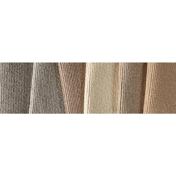 6 in. x 6 in. Berber Carpet Sample - Quintessence - Color Straw