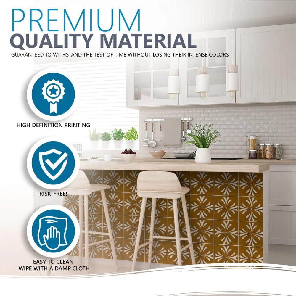 12x12 Dark Brown and White Vinyl Peel and Stick Tiles
