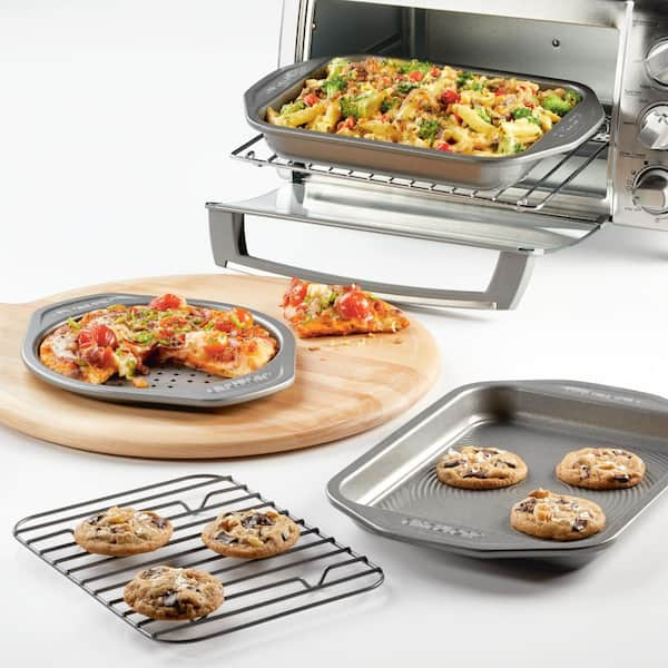 Anolon Bakeware Nonstick Toaster Oven Pan Set, 4-Piece