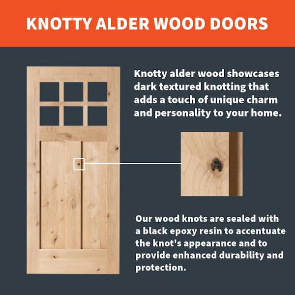 36 in. x 80 in. Rustic Knotty Alder 2-Panel Top Rail Arch V-Groove Unfinished Wood Front Door Slab 36 in. x 80 in. Rustic Knotty Alder 2-Panel Top Rail Arch V-Groove Unfinished Wood Front Door Slab