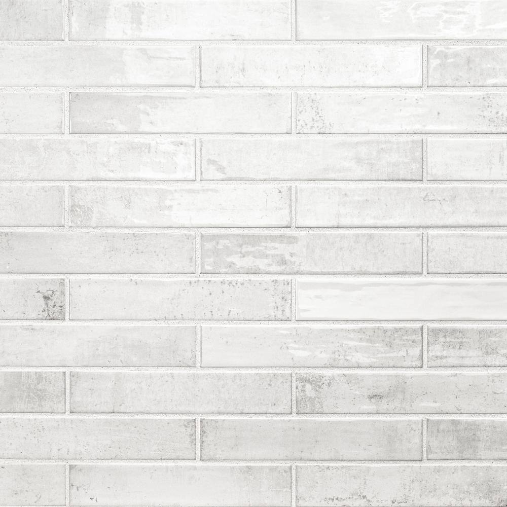 Take Home Tile Sample-Camden La Perla 2 in. x 10 in. White Glossy  Ceramic Subway Wall Tile price history on PriceWatchPro