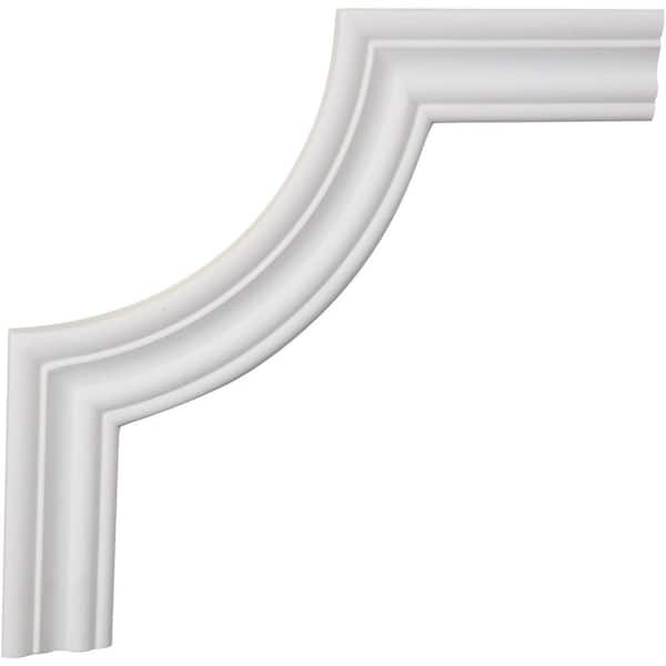 12 in. x 5/8 in. x 12 in. Urethane Oxford Panel Moulding Corner (Matches Moulding PML02X00OX)