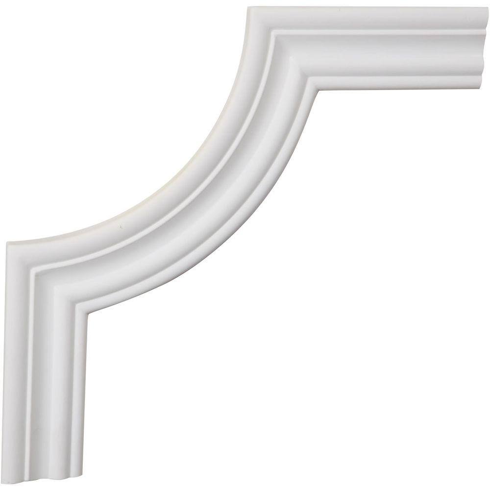 White Primed Polyurethane Oxford Corner Panel Moulding