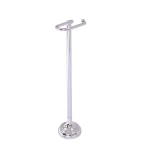 Free Standing European Style Toilet Paper Holder in Polished Chrome