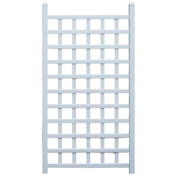 66 in. H Country Garden Vinyl Trellis, Outdoor Plant Support Frame