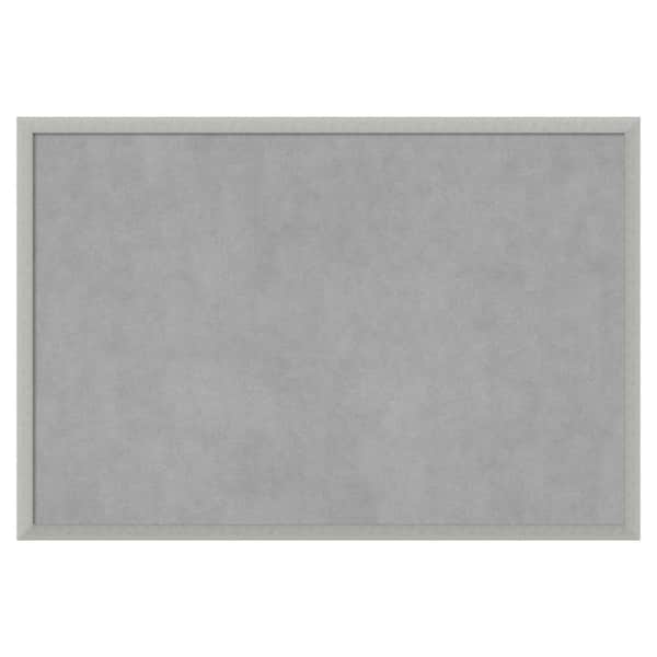 Amanti Art Silver Leaf 38 in. x 26 in Magnetic Board, Memo Board
