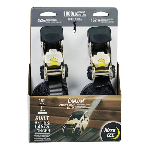 CamJam Ratchet Strap System-Large-2-Pack