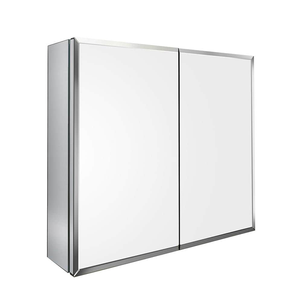 WELLFOR 30 in. W x 26 in. H Rectangular Aluminum Recessed/Surface Mount