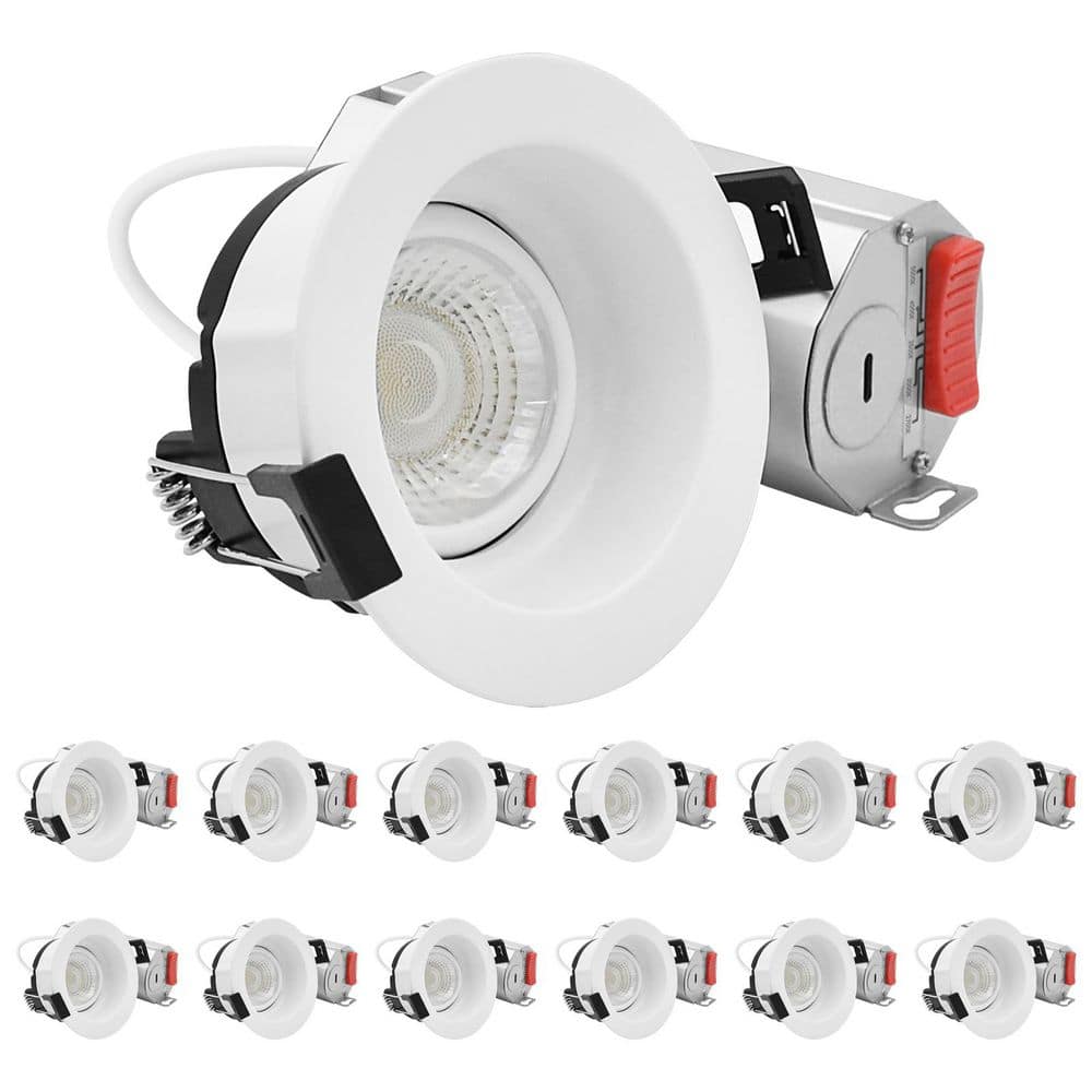 3 In. Integrated LED Regressed Gimbal LED Light, 5CCT, 9W, 750LM 360º + 30º Rotation, Dimmable, IC Rated, ETL 12 Pack price history on PriceWatchPro