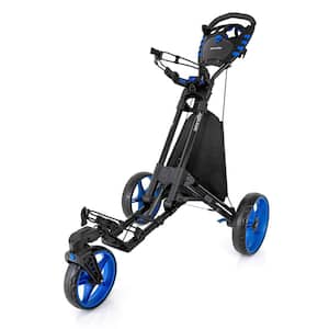 VPABES 3 Wheel Push Pull Golf Cart Lightweight Folding Golf Carts for Adult  Golf Bag Holder Cart, 44Lbs Max Weight Capacity - Yahoo Shopping