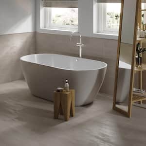 Sample - Ray Taupe 6 in. x 6 in. Concrete Look Porcelain Floor and Wall Tile