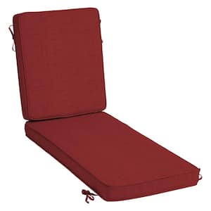 ProFoam 21 in. x 72 in. Ruby Red Leala Outdoor Chaise Lounge Cushion