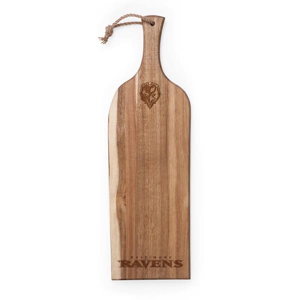 TOSCANA Baltimore Ravens Artisan Acacia Wood Serving Plank