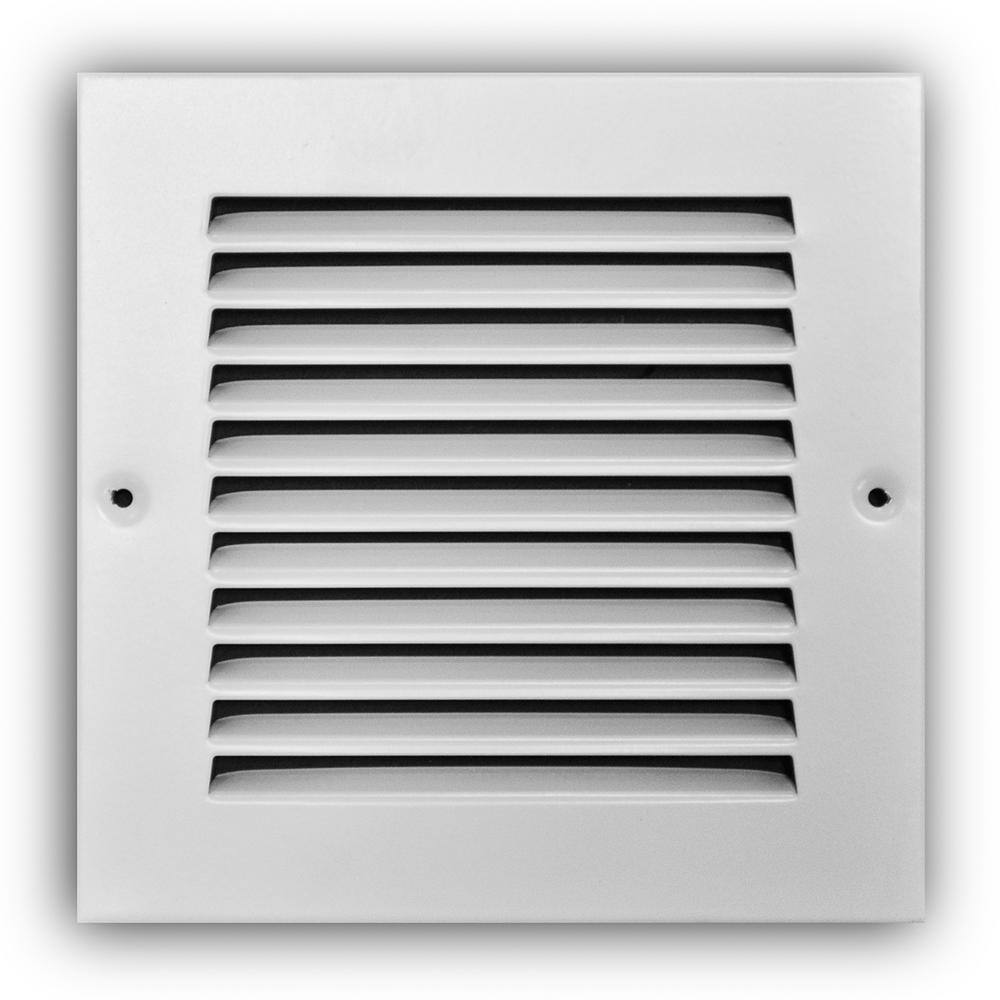 Everbilt 6 in. x 6 in. Steel Return Air Grille in White