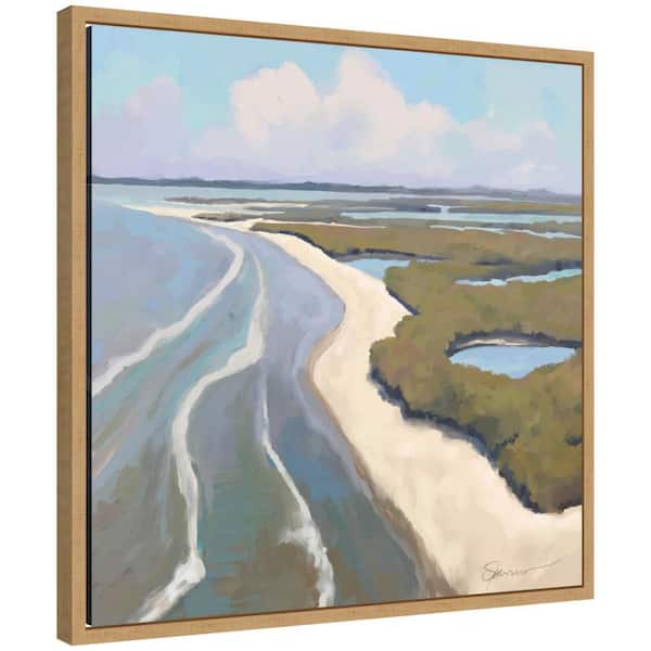 Sylvie Coastal Visions by Mary Sparrow Beach Framed Art Print 22 in. x 22 in.
