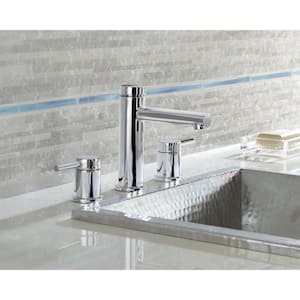 Align 8 in. Widespread 2-Handle Bathroom Faucet Trim Kit in Chrome (Valve Not Included)