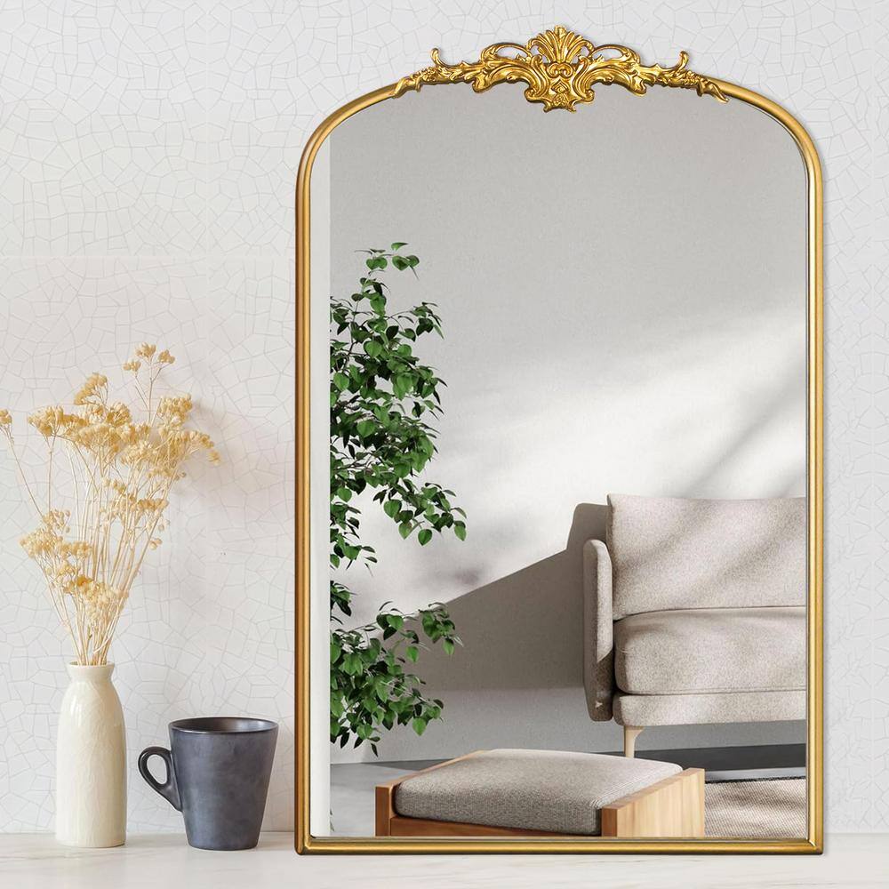 Crane Lake Gold Stainless Steel Rectangular Dresser Mirror