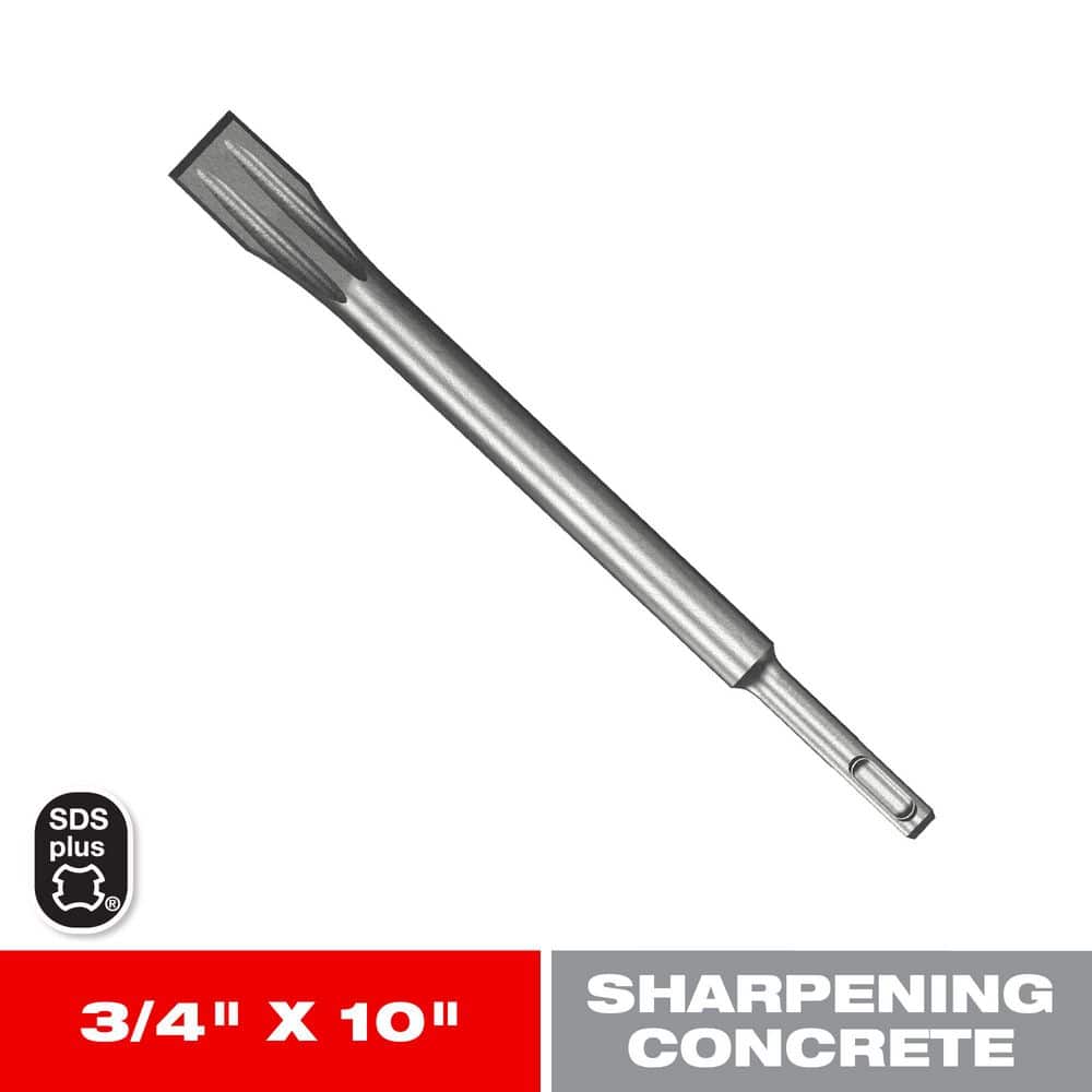 DIABLO 3/4 in. x 10 in. SDS-Plus Dual-Tooth Flat Chisel (1-Piece
