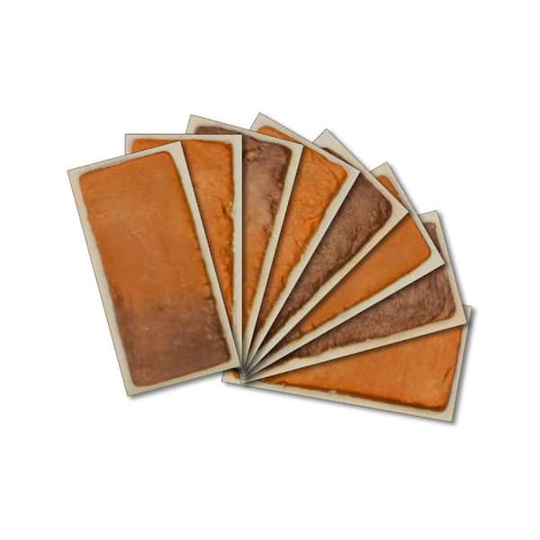 Instant Mosaic SAMPLE-Custom Beveled Glass Wall Tiles 3 in. x 6 in. x 6mm