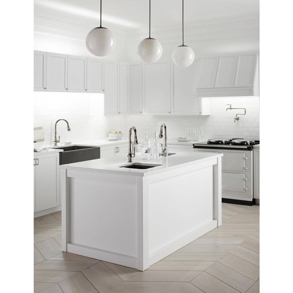 Vibrant Polished Nickel Pull-Down Kitchen Faucet with Spray
