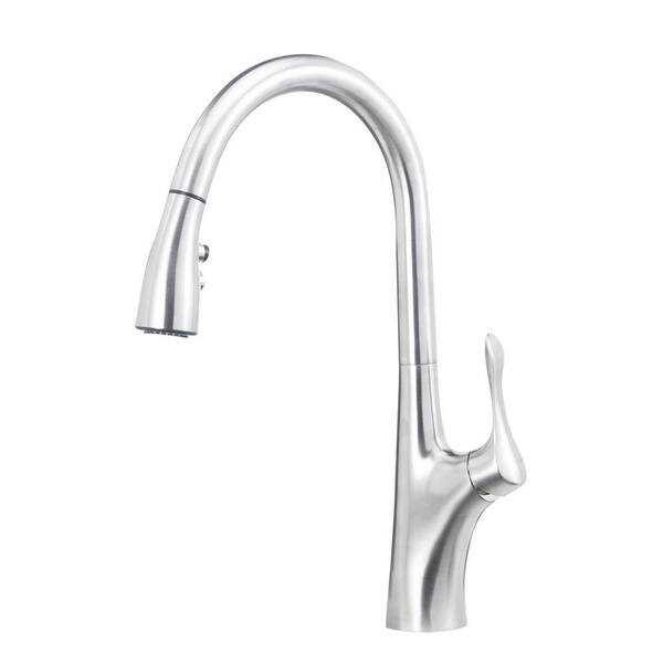Blanco NAPA Single-Handle Pull-Down Sprayer Kitchen Faucet in Stainless