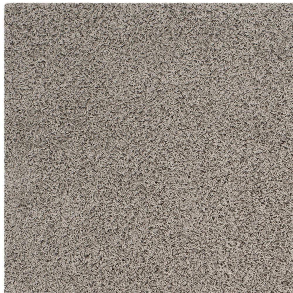 Athens Light Gray 10' x 14' Shag Synthetic Area Rug