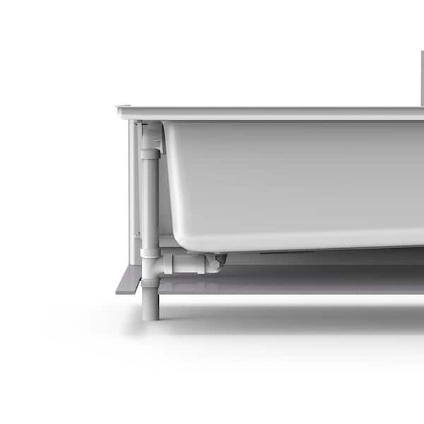 Jacuzzi PROJECTA 60 in. x 36 in. Acrylic Rectangular Drop-In Whirlpool Bathtub in White