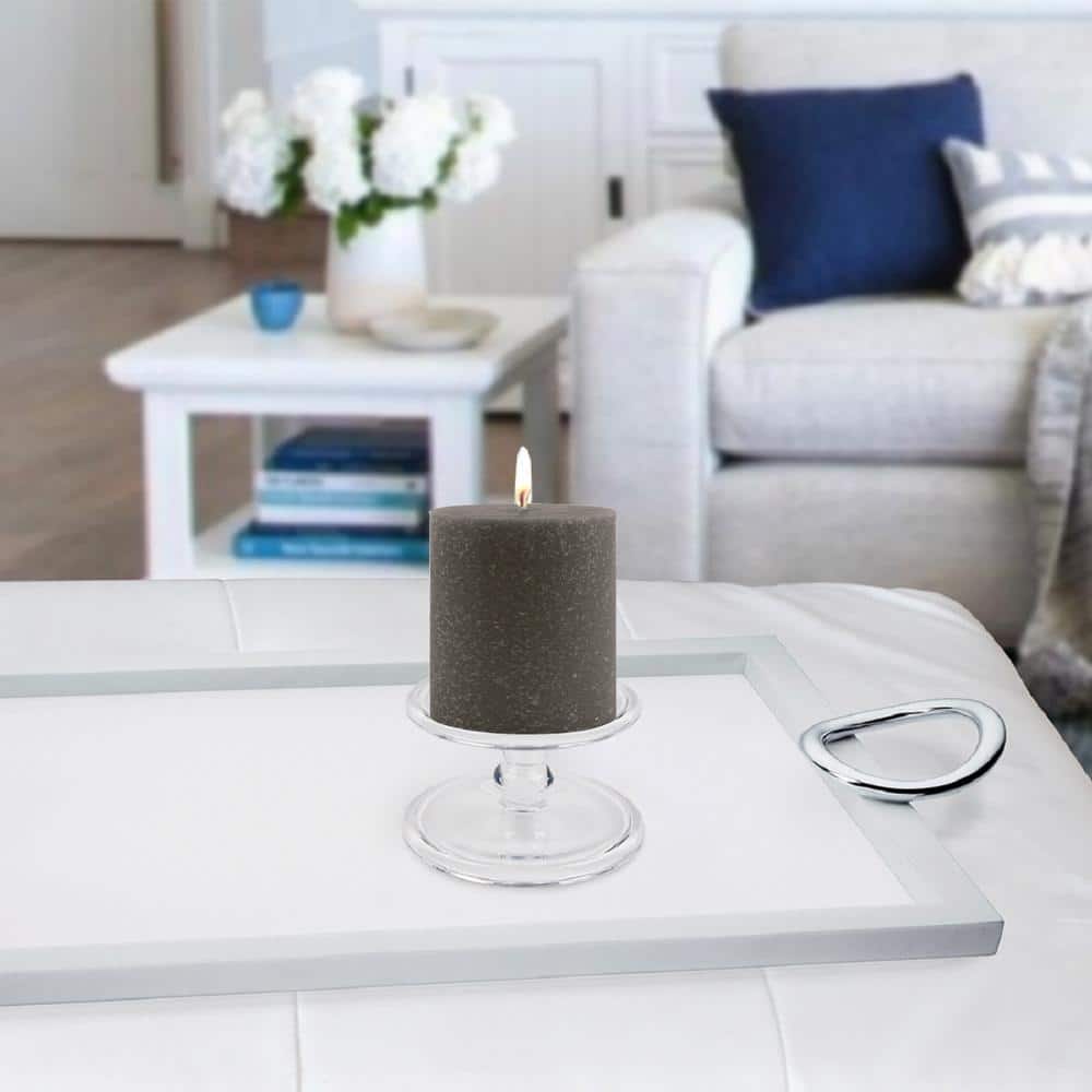 3 in. x 3 in. Timberline Stone Unscented Pillar Candle
