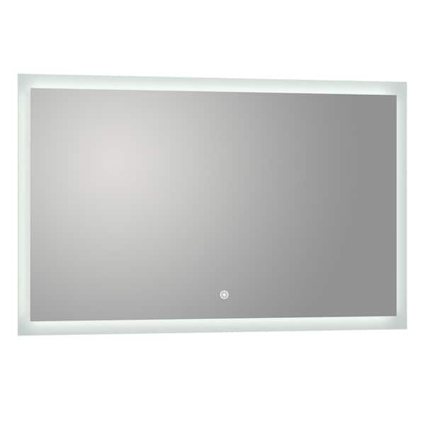 ARPELLA Puralite 70 in. x 36 in. Frameless LED Wall Mounted Backlit Vanity Mirror with Built-In Dimmer