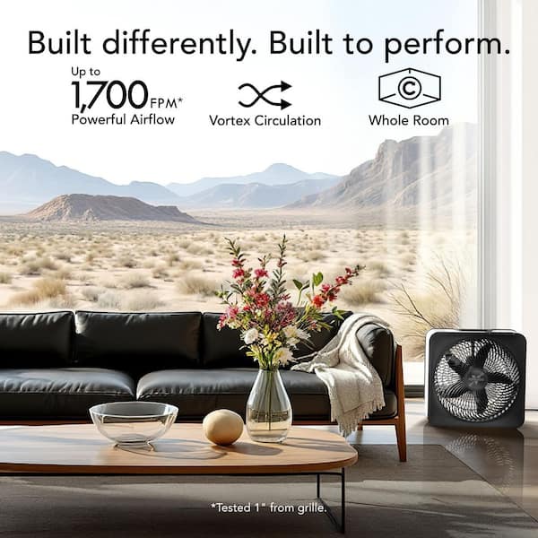 Vornado Model 80 17.64 in. Diameter Box Fan in White with Cord
