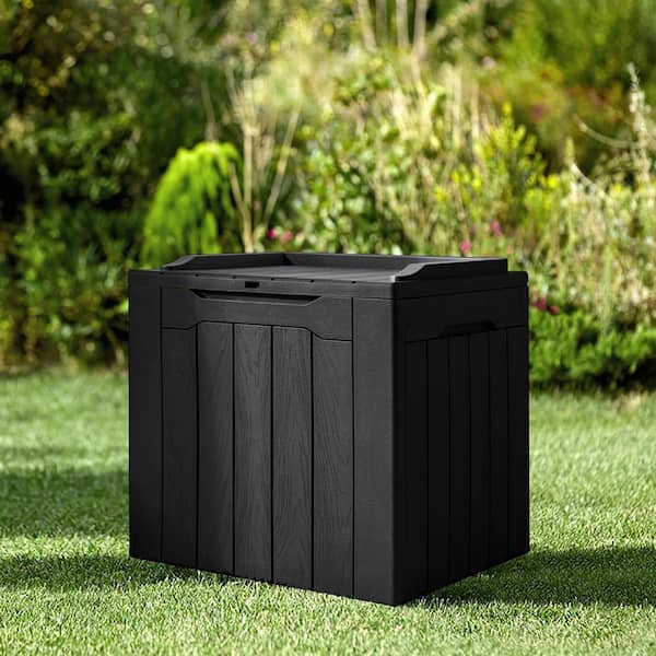 22 in. W x 16 in. D x 20 in. H 31 Gal. Resin Deck Box Waterproof