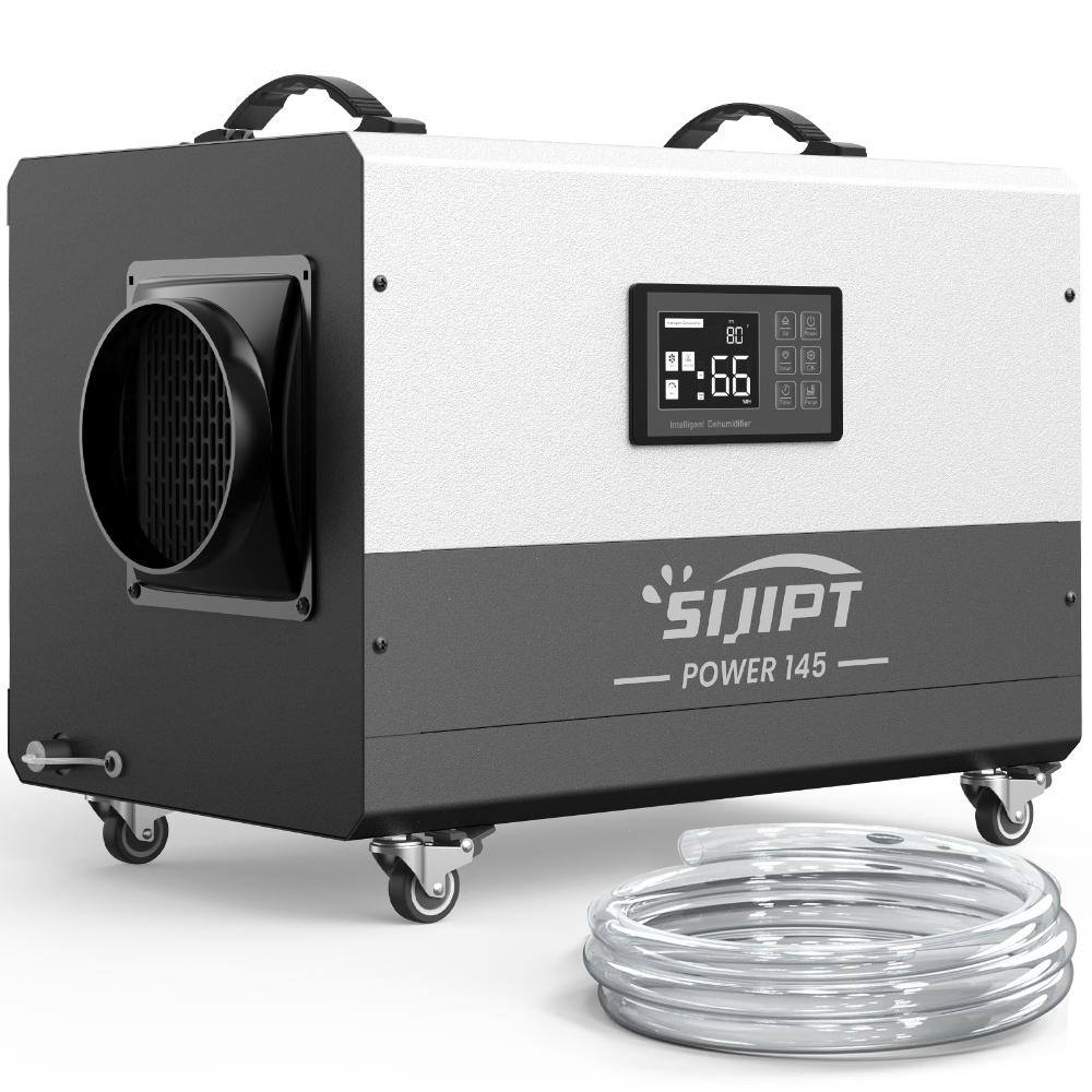 6,000 sq. ft. White 145 pt. Bucketless Commercial Dehumidifier with Pump and Swivel Caster for Crawlspace Basement price history on PriceWatchPro