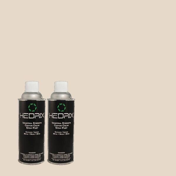 Hedrix 11 oz. Match of MQ3-36 Translucent Silk Flat Custom Spray Paint (8-Pack)