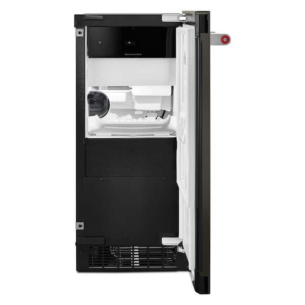 15 in. 50 lb. Built-In Ice Maker in PrintShield Black Stainless