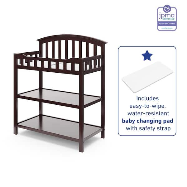 Graco changing table discount espresso