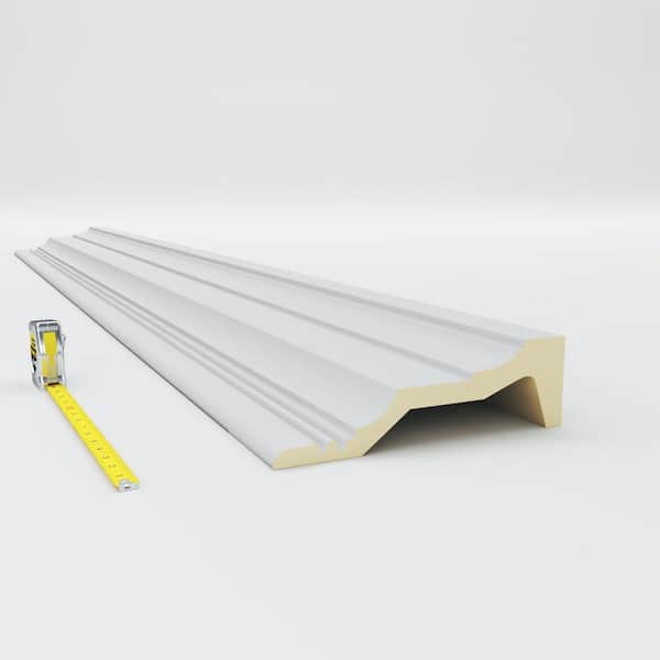 Ekena Millwork 3-5/8 in. x 11-7/8 in. x 94-1/2 in. Polyurethane Standard Crown Moulding