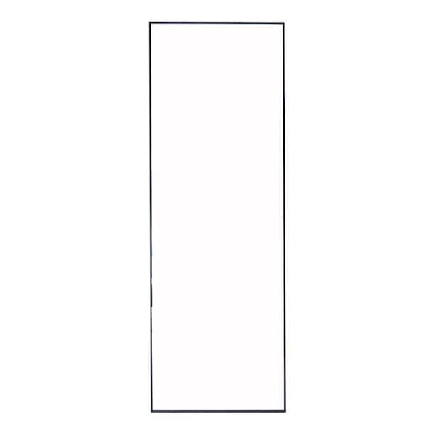 Unbranded 24 in. W x 65 in. H Full Length Rectangular Framed Black Mirror with Stand for Living Room, Vanity, Bedroom
