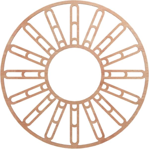 Ekena Millwork 26 in. x 9 in. x 0.375 in. Wood Medallion Moulding