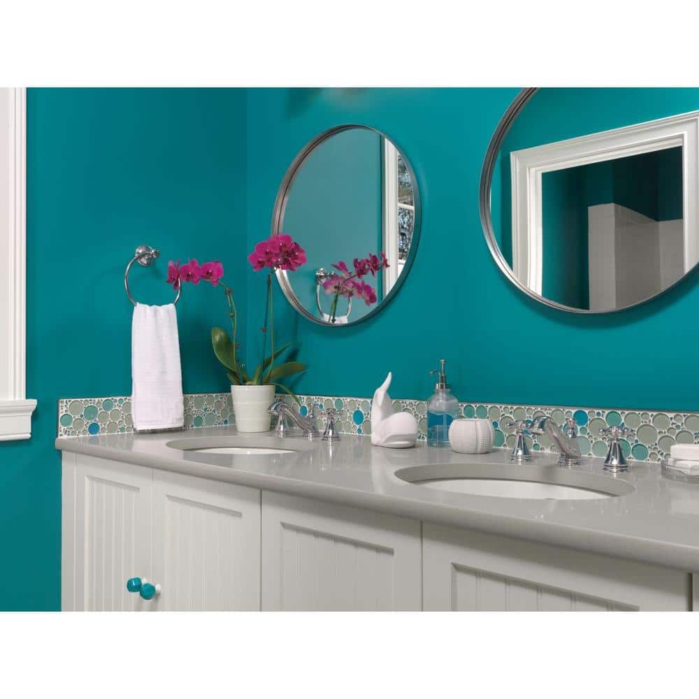 Modern Elegance 16" Chrome Widespread Bathroom Faucet with Brass Body