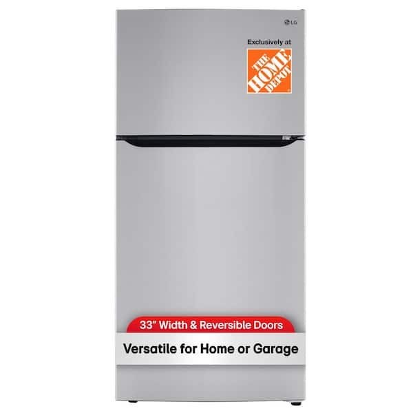 24 cu. ft. Top Mount Freezer Refrigerator with Multi-Flow Air System in Stainless Steel, Garage Ready
