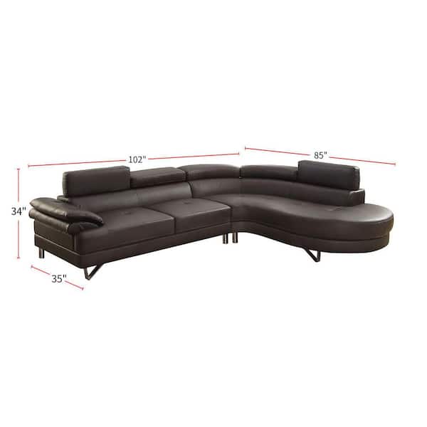 Bobkona Sectional Sofa Assembly Baci Living Room