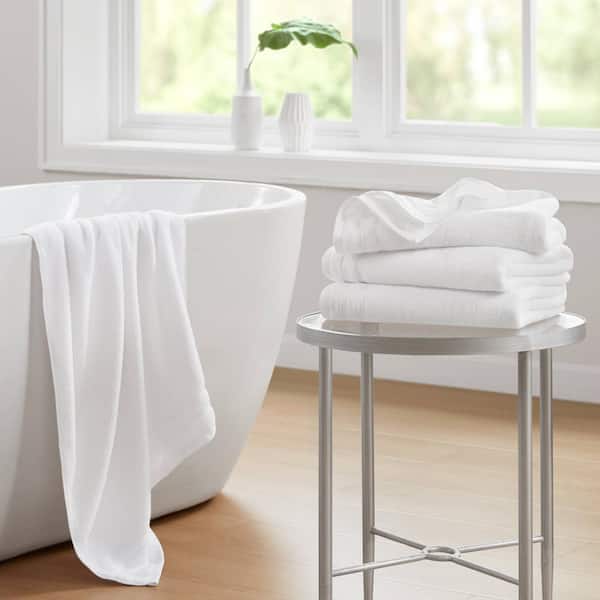 510 Design 400GSM Essential Bundle 4-Piece White Cotton Bath Towel Set