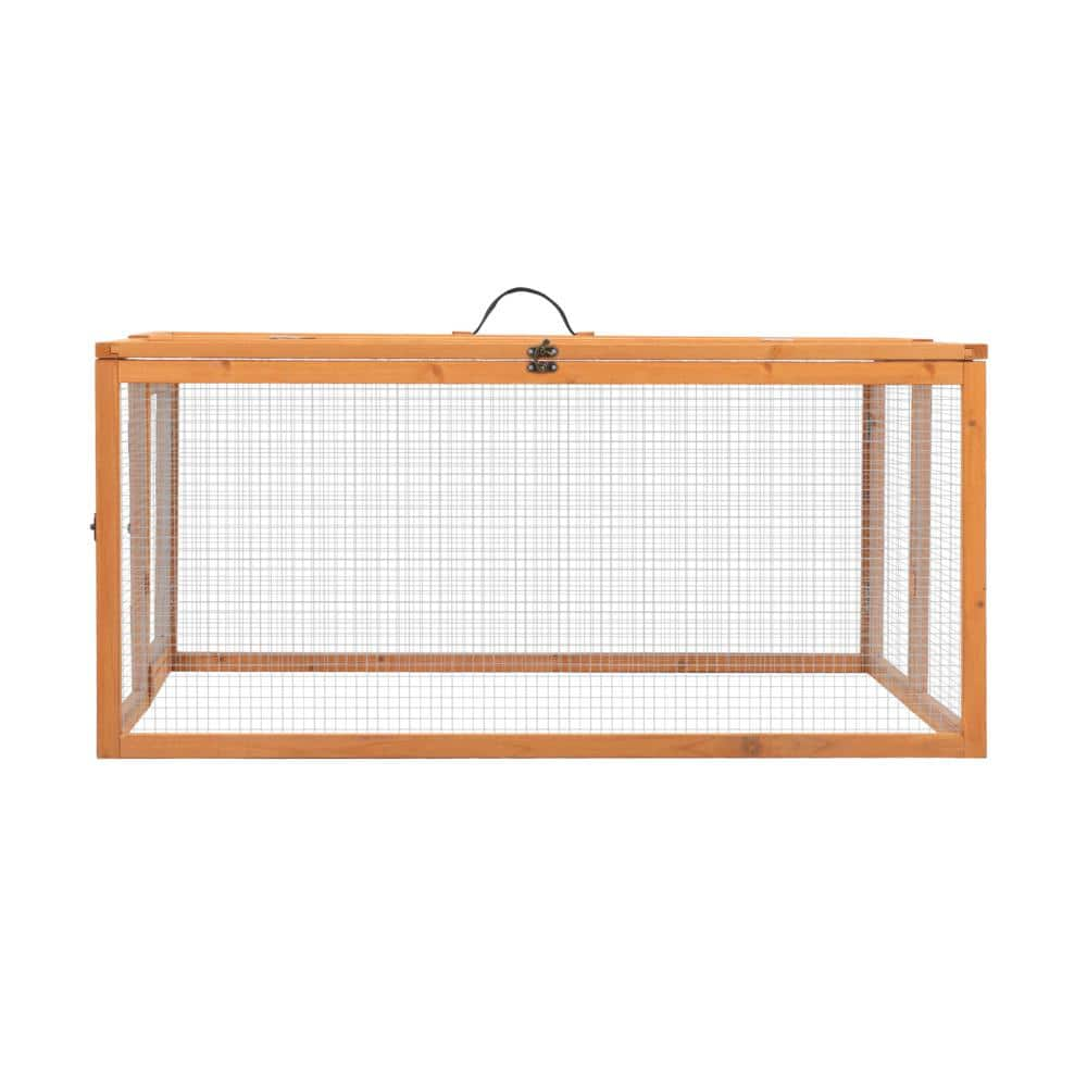 cenadinz Folding Rabbit Hutch with Roosting Bar Wood Collapsible Guinea ...