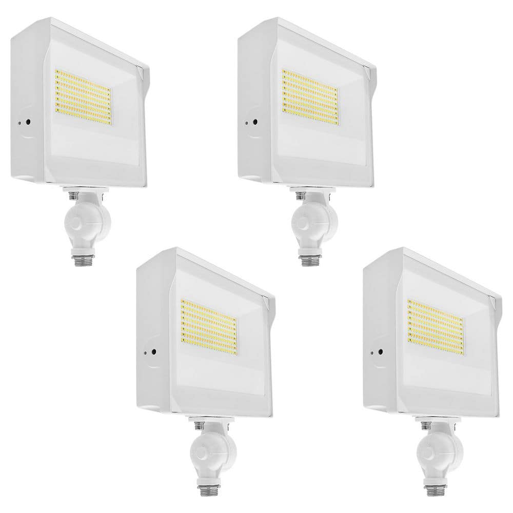 80-Watt Universal LED Flood Light, Adjustable Knuckle Mount, IP65, 3CCT, Up to 11680LM, Dimmable Photocell Sensor 4 Pack price history on PriceWatchPro