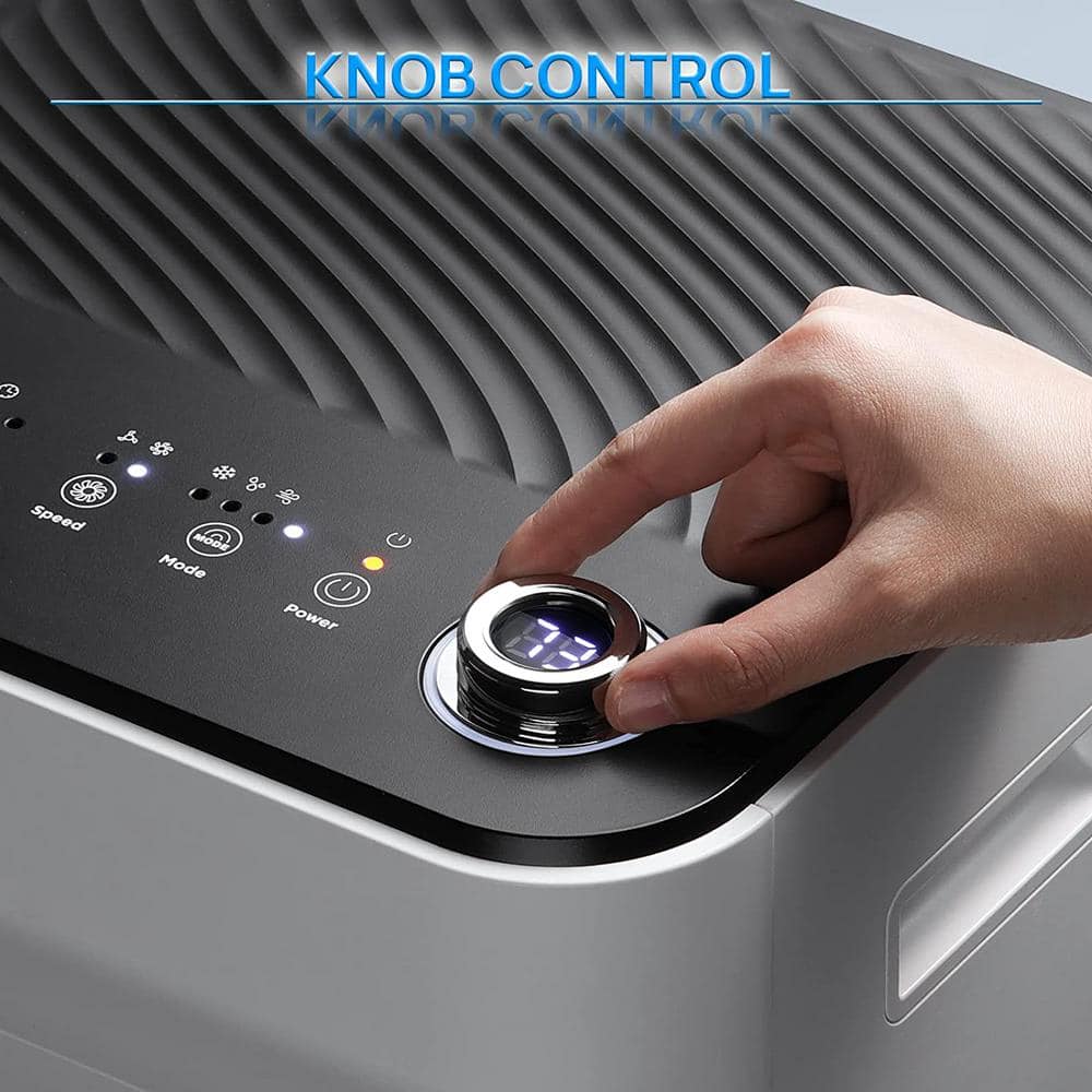 TURBRO 8000 BTU White Portable Air Conditioner with Remote and Sleep Mode