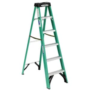 6 ft. Fiberglass Step Ladder (10 ft. Reach Height) with 225 lb. Load Capacity Type II Duty Rating