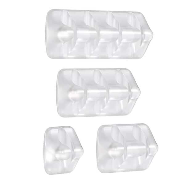 Yichuhaoxi Clear Cable Clips Cord Holders Self Adhesive Organizer for Home Office Car Desk Accessories 5 Packs 15 Slots