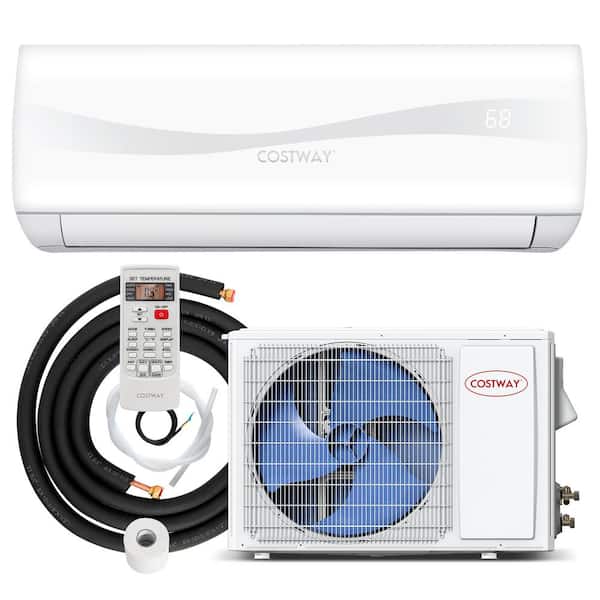 Costway 17 SEER2 12,000 BTU 1 Ton Ductless Mini Split Air Conditioner with Heat Pump 208/230V