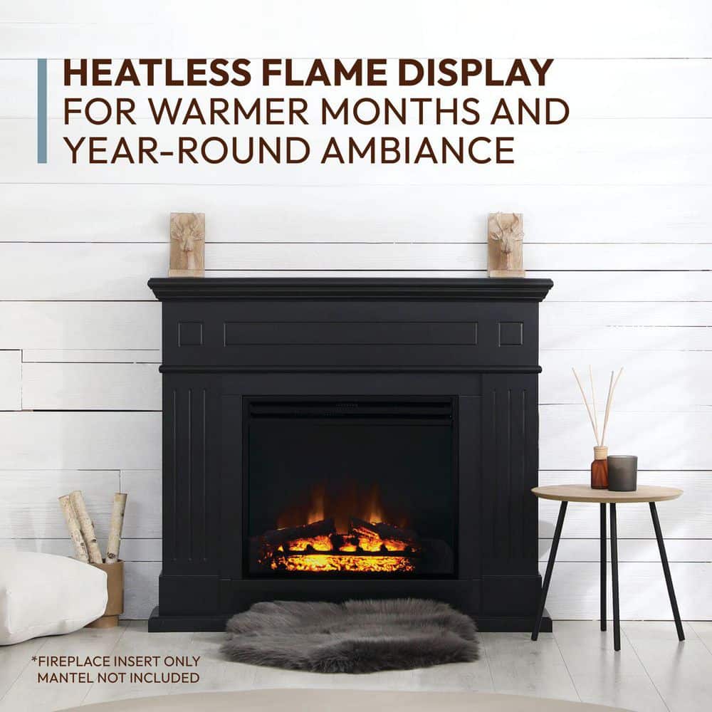 Cambridge 23-Inch Black Freestanding Electric Fireplace Heater
